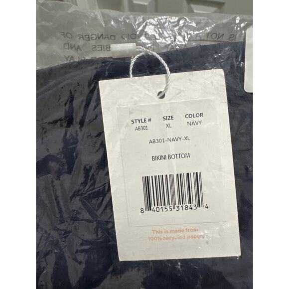 🔴Andie The Classic‎ Bikini Bottom Navy New size XL - Picture 3 of 4
